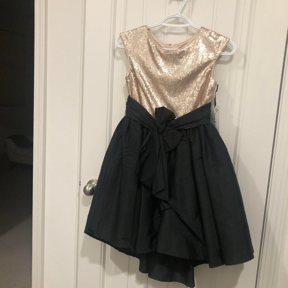 Gold and Black Dress